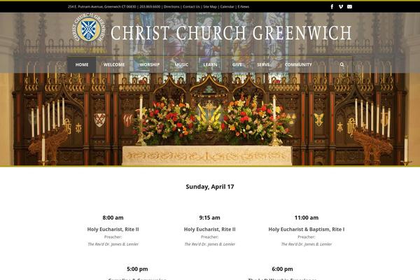 Realchurch theme site design template sample