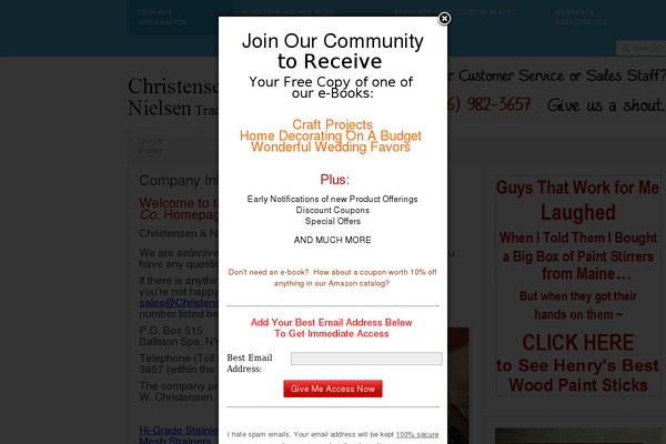 christensennielsen.com site used Trinity-platform