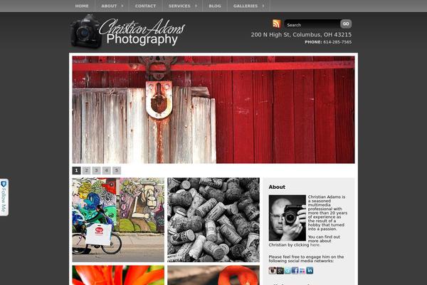 christianadams.com site used Gallerific