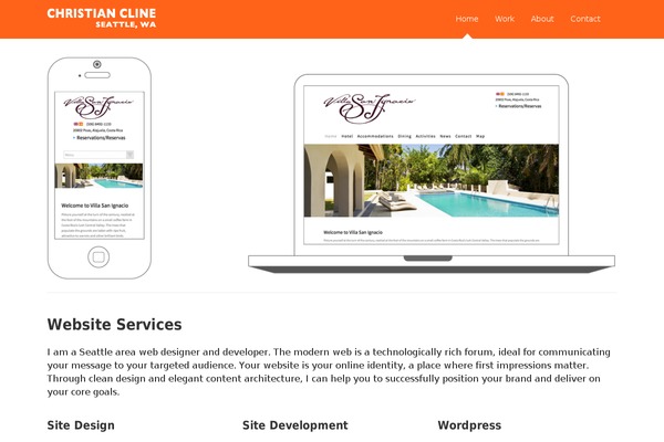 christiancline.com site used Chriscline-theme
