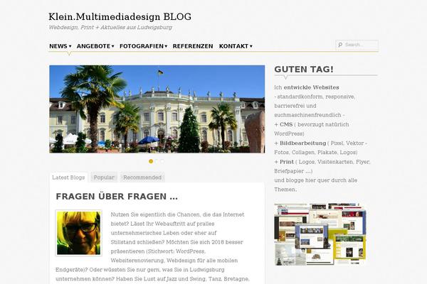Supernova theme site design template sample
