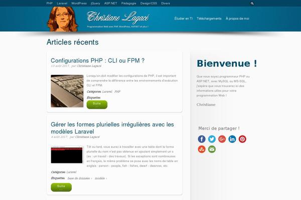 Flare theme site design template sample