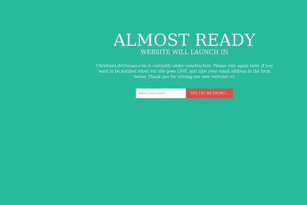 christianlifegroups.com site used Simplified