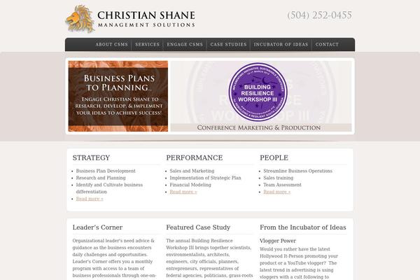 Enterprise theme site design template sample
