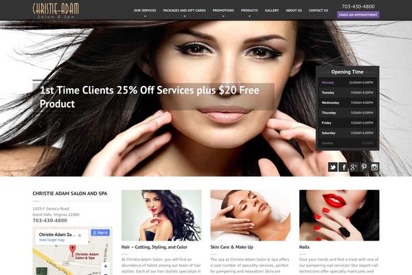 HairPress theme site design template sample