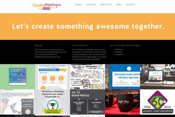 christiemontague.com site used Freelancerthemeres