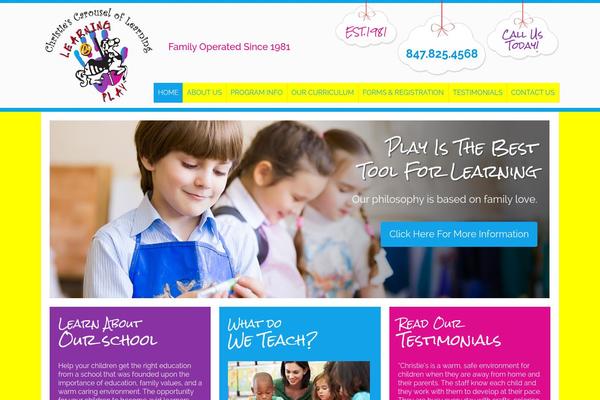 Infinite theme site design template sample