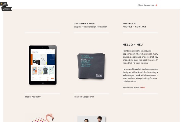 christina theme websites examples