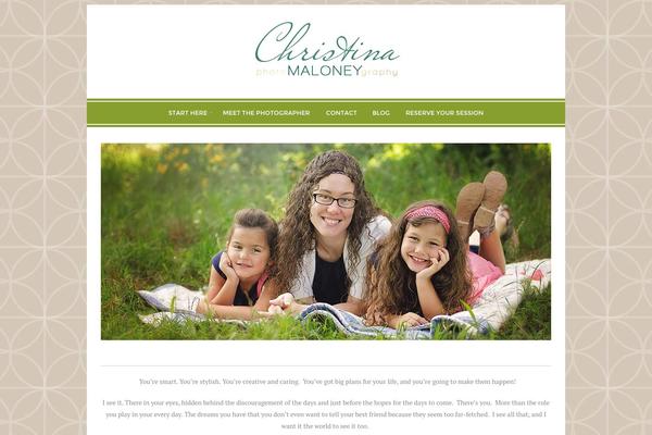 christinamaloney.com site used Geraldine