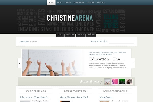 eNews theme site design template sample