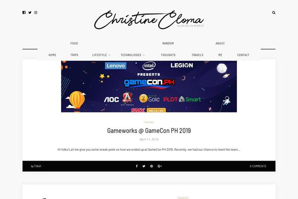Hawthorn theme site design template sample