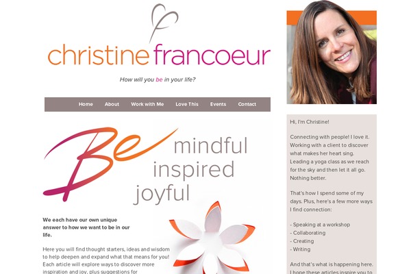 Christine theme site design template sample