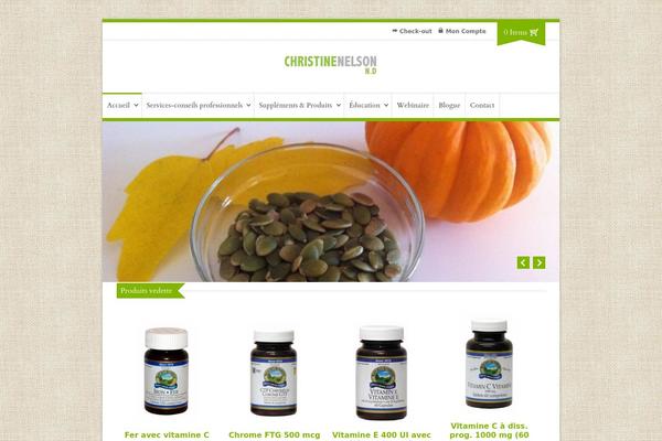 christinenelson.ca site used Organic Shop