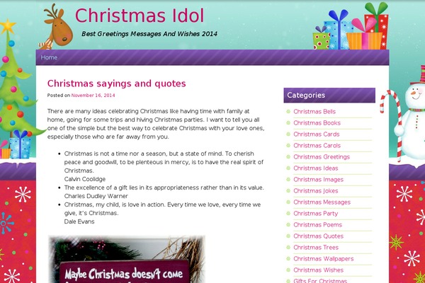 ChristmasPress theme site design template sample