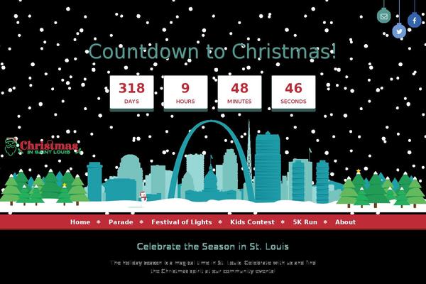 Site using WordPress Countdown Widget plugin