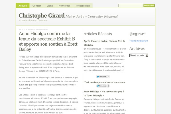 Klean theme site design template sample