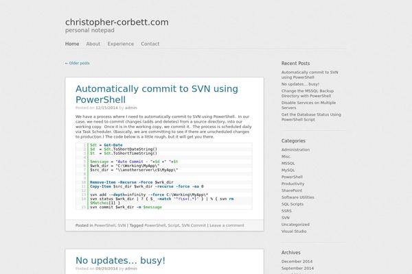 SemPress theme site design template sample