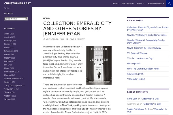 Twenty Fourteen theme site design template sample
