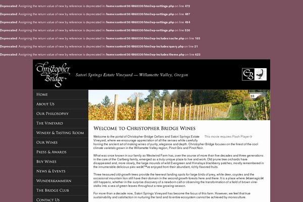 christopherbridgewines.com site used Cbw