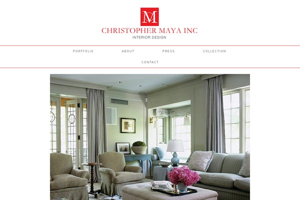 Christopher theme site design template sample