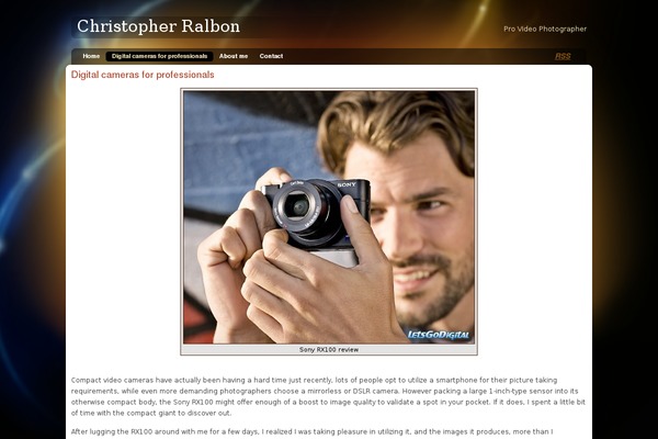 Glowing Amber theme site design template sample