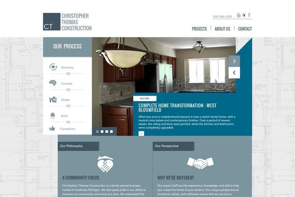 Ct theme site design template sample