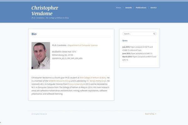christophervendome.com site used Jgt_bluebird