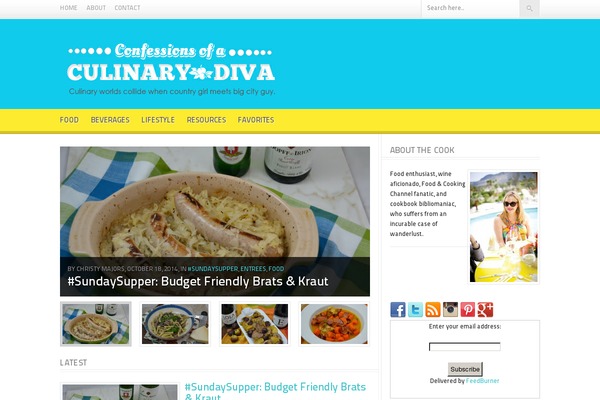 Foodpress theme site design template sample