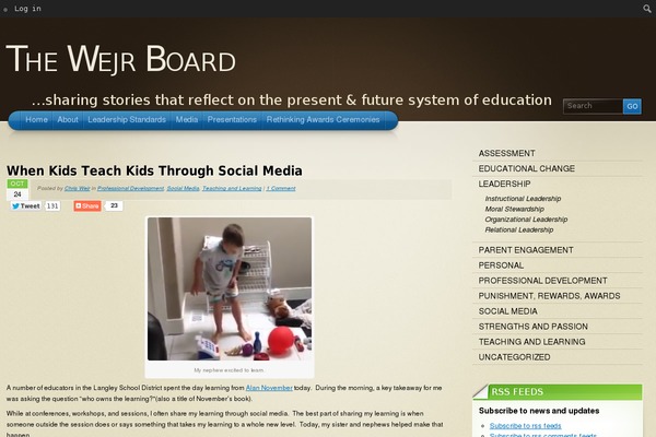 Site using Edublogs-icons plugin
