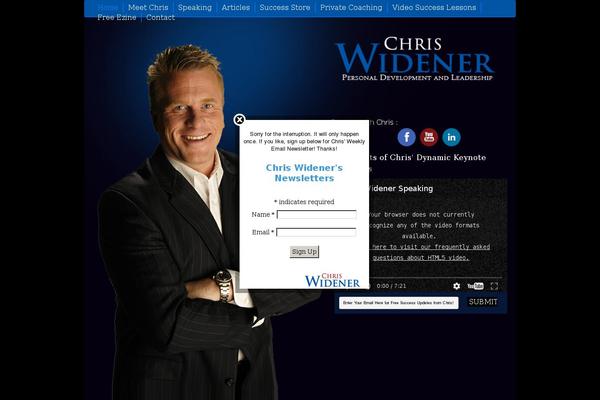 chriswidener.com site used Aspire-pro