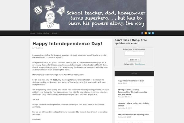 Standard theme site design template sample