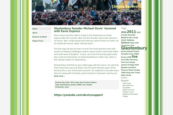 Green theme site design template sample