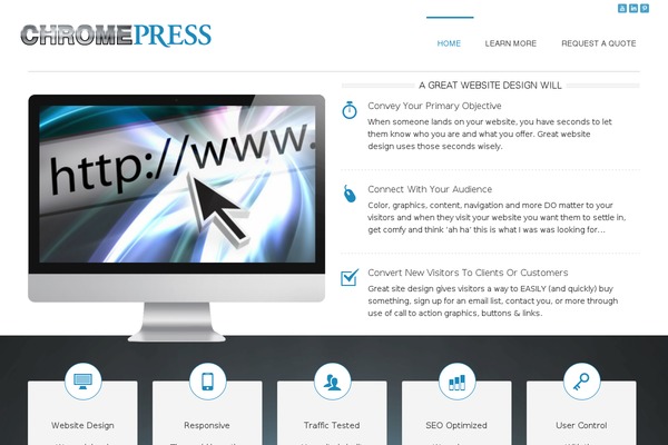 Jupiter theme site design template sample