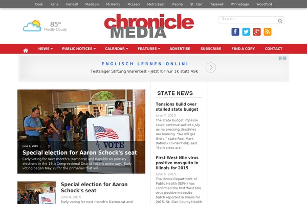 chronicleillinois.com site used FastNews Light