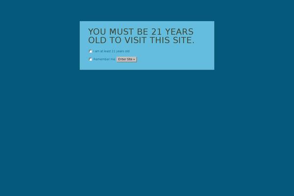 Site using Age-gate plugin