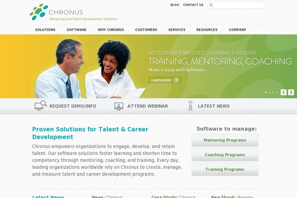 Chronus theme site design template sample
