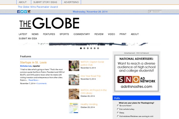 Sno Flex theme site design template sample