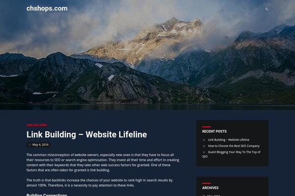 Identity theme site design template sample