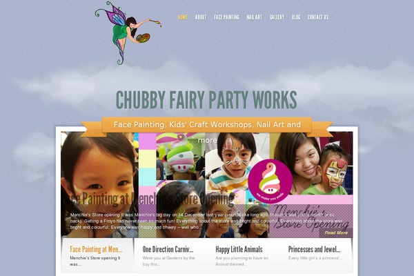 Sky theme site design template sample