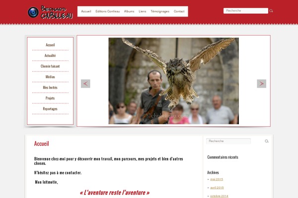 chubilleau.com site used Ecotour