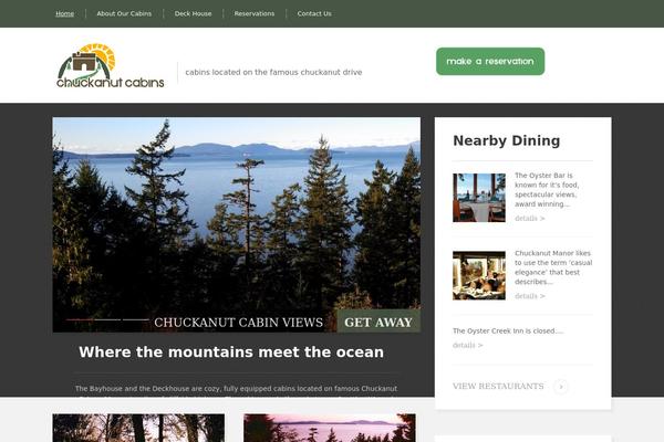 chuckanutcabins.com site used Theme2051