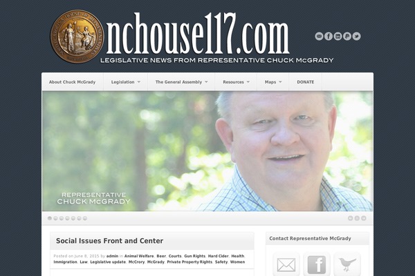 chuckmcgrady.com site used Akita-responsive-wordpress-theme