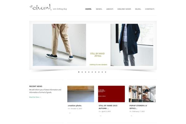 Classica theme site design template sample