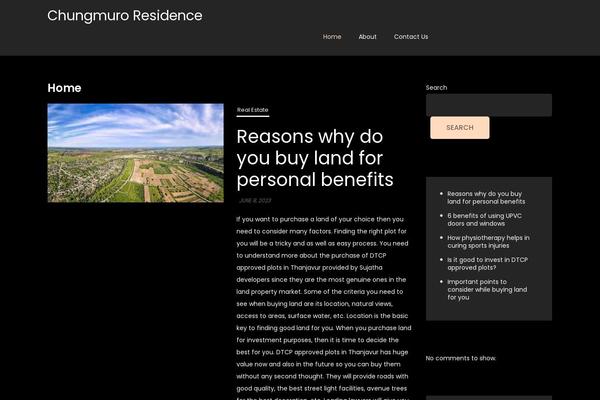 chungmuroresidence.com site used Courier-blog