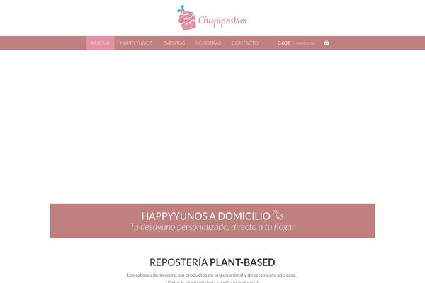 Storefront theme site design template sample