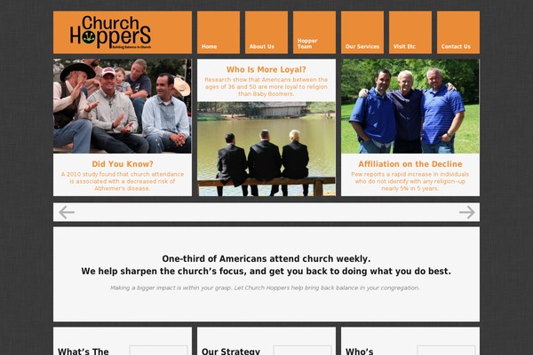 churchhoppers.org site used Metro