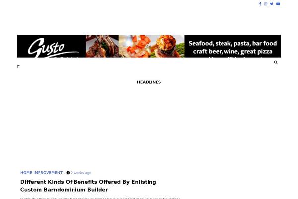 Local News theme site design template sample
