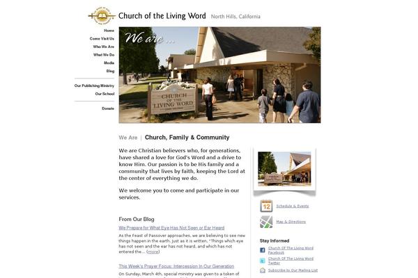churchofthelivingword.com site used Church