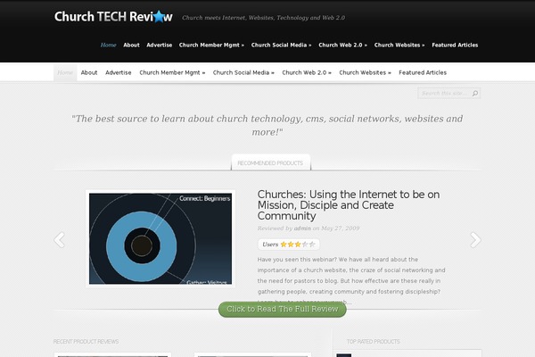 InReview theme site design template sample
