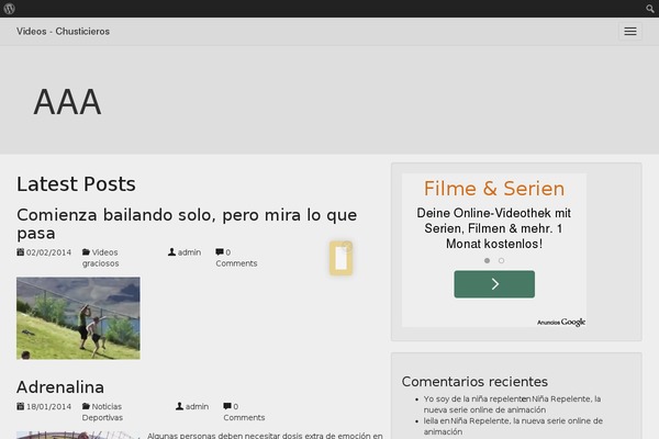Chosen theme site design template sample